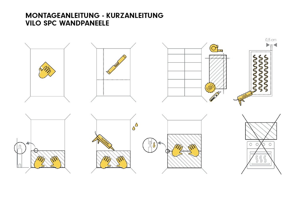 SPC Wand Paneel Marble Skin Hochglanz 60x120cm