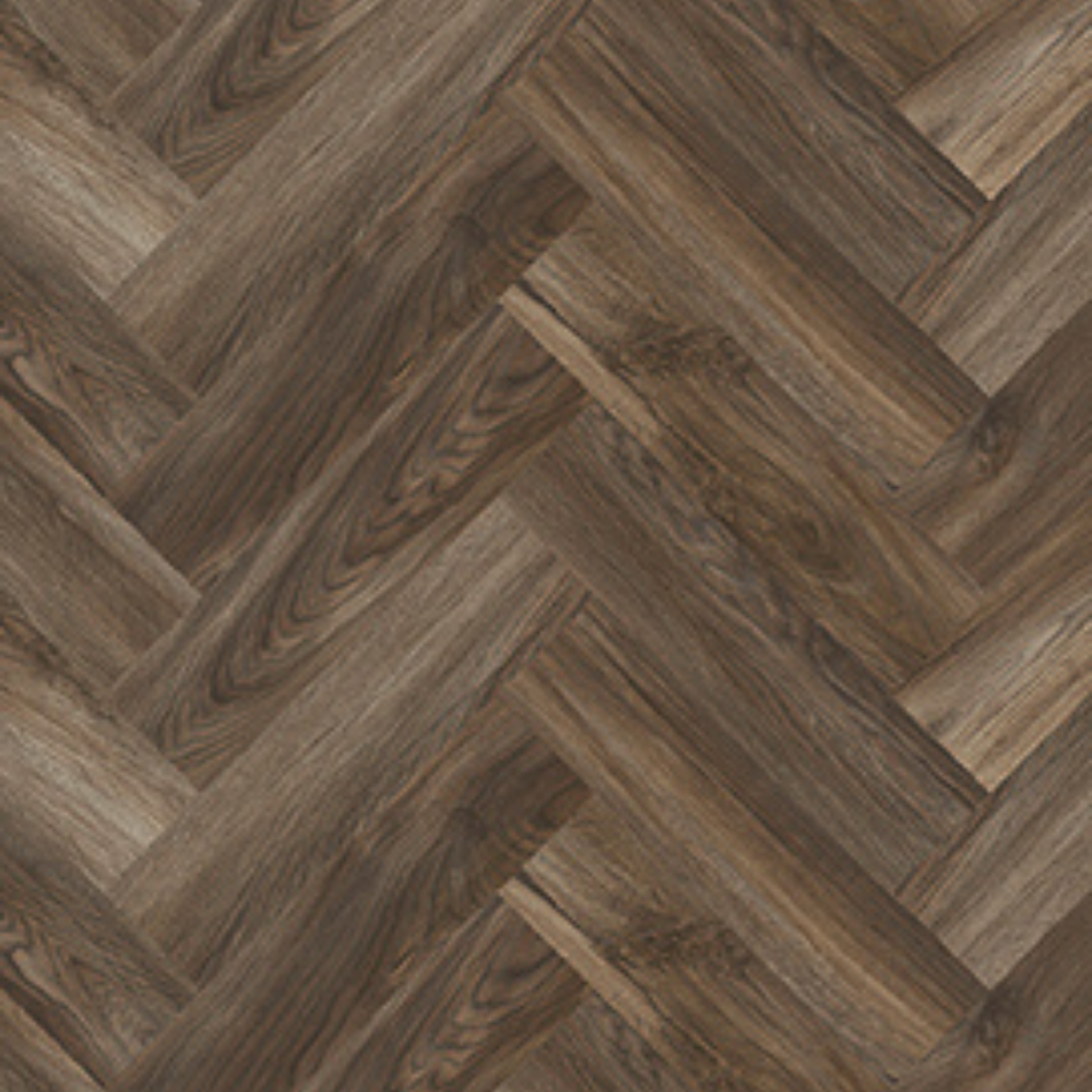 DESIGN 555 Evolut Herringbone 106 Mud Oak Click Vinyl 6,0mm/NS 0,55  63,0 cm x 12,6 cm 