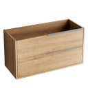 Schrank LISTELLO 60 x 45 x 54 cm. 2 hängende Schubladen mit Griff aus satiniertem Edelstahl TA060.S