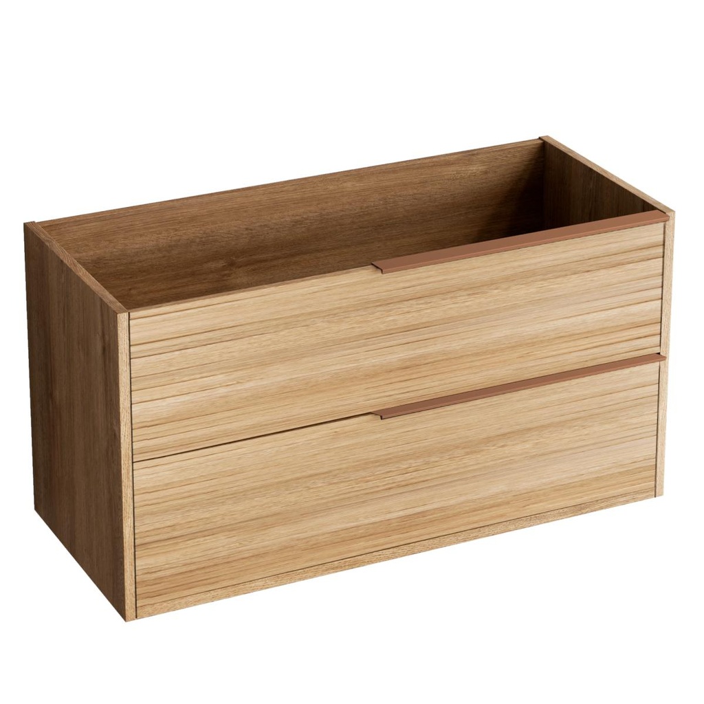 BAMBOO-Schrank 60 x 45 x 54 cm Griff aus gebürsteter Bronze RA060.CU