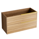 BAMBOO-Schrank 60 x 45 x 54 cm Griff aus gebürsteter Bronze RA060.CU