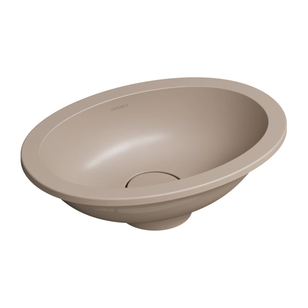 Shell M+  Unterbauwaschtisch,  38 x 25 cm dune beige matt (DB) SHELL380UPDB