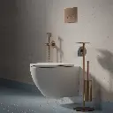 FLUSH SET STRONGFRAME Vorwandelement für Wand-WC + STEEL-R45 WC-Betätigungsplatte aus Edelstahl STFWC1R45-RCPB