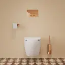 STRONGFRAME Vorwandelement mit ECO-Spülung + MINIMAL WC-Betätigungsplatte STFWCECO1M-RCP Kupfer Poliert