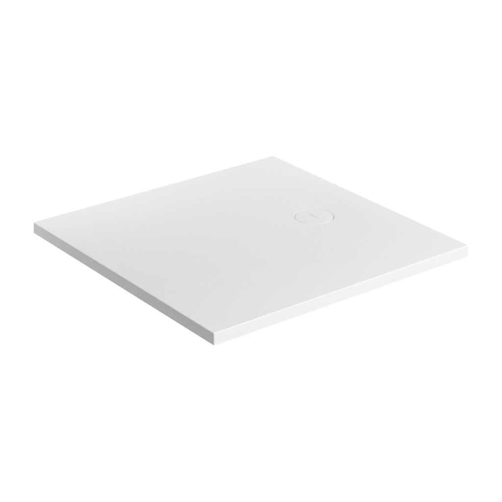 AQUAROCK M+ Rutschfeste Duschwanne aus Verbundwerkstoff, 80 x 80 cm Weiß matt (BM) AQUAROCK80-KBM