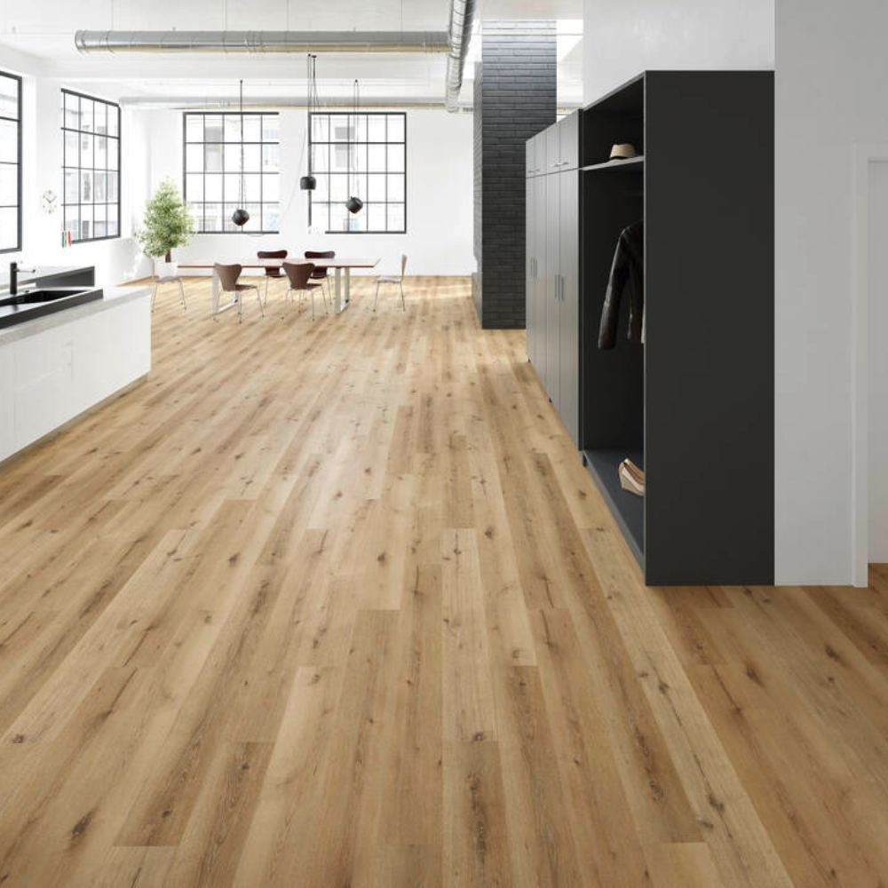 Design 871 Vinyl Click ChaletOakWh.17,81x124,46cm Rigid Board