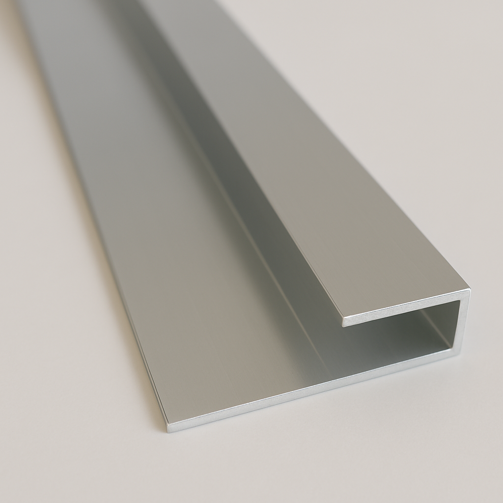 PVC WANDPANEEL Abschlussprofil Silber 10mm 270cm 