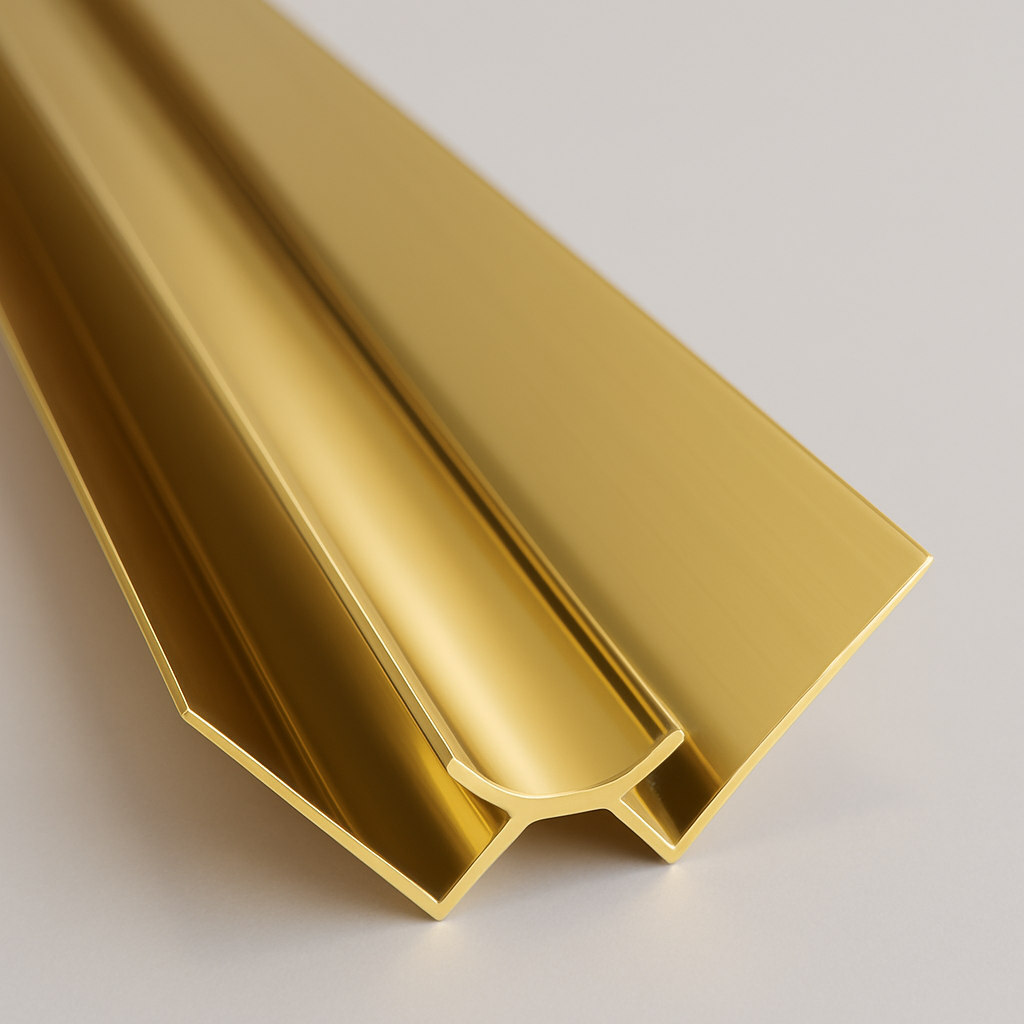 WANDPANEEL Inneneckenprofil Gold 12mm 270cm