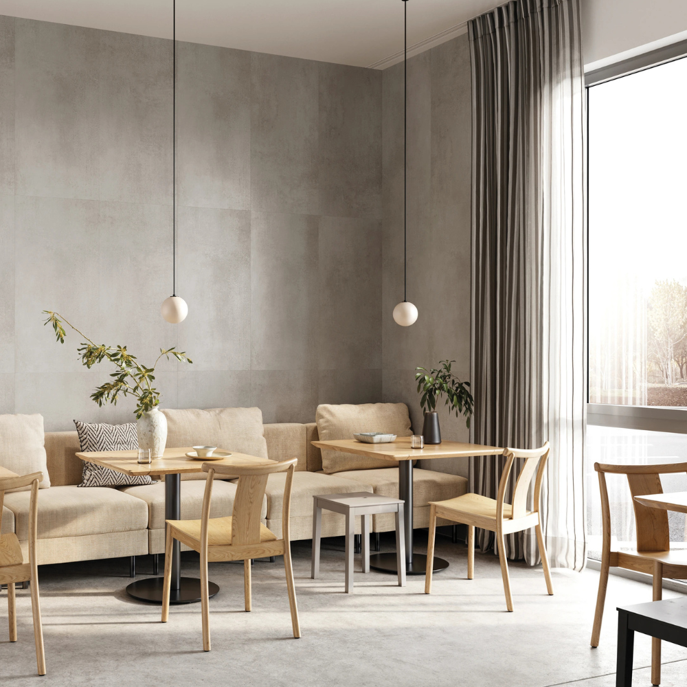 IDEVO SPC Paneel 110x280cm Matt Smoky Concrete