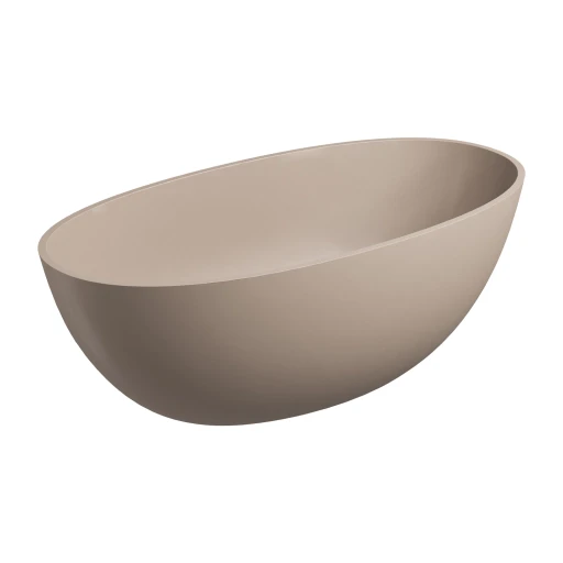 Shell M+ freistehende Badewanne, 160 x 75 cm  dune beige matt (DB) SHELLWWDB