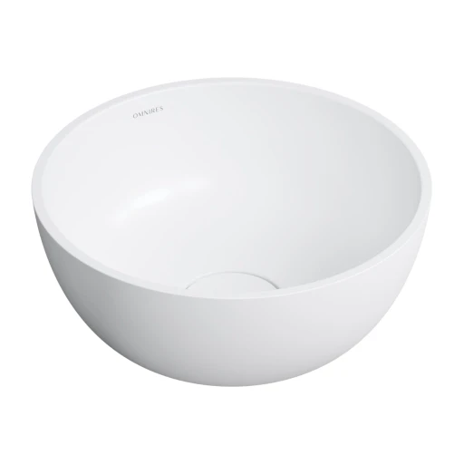Shell M+  Aufsatzwaschtisch, Ø35 cm Weiß glänzend (BP) SHELL350UNBP