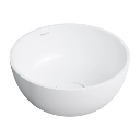 Shell M+  Aufsatzwaschtisch, Ø35 cm Weiß glänzend (BP) SHELL350UNBP