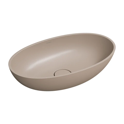 Shell M+  Aufsatzwaschtisch,  60 x 35 cm dune beige matt (DB) SHELLUNDB