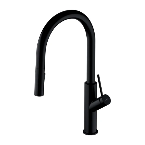 Bend Küchenarmatur mit ausziehbarem Auslauf Schwarz seidenmatt(BLH) BE6455BL