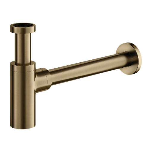 Siphon Dekorativer Waschtisch Siphon Antike Bronze gebürstet (BR)