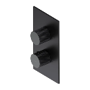 Contour Unterputz-Badewannen- und Duscharmatur mit Thermostat  Anthrazit gebürstet (AT) CT8036AT