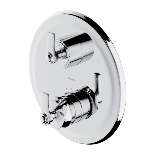 Armance Unterputz-Badewannen- und Duscharmatur mit Thermostat mit 3 Ausläufen  Chrom poliert (CR) AM5238-6CR