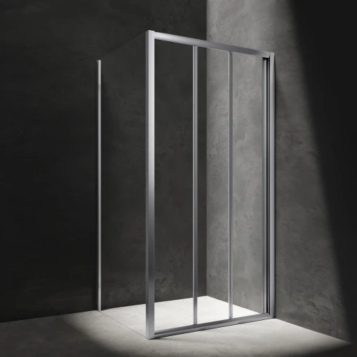 Bronx  Rechteck-Duschkabine mit Schiebetür, 140 x 90 cm Chrom poliert / klarglas (CRTR) BR1490CRTR