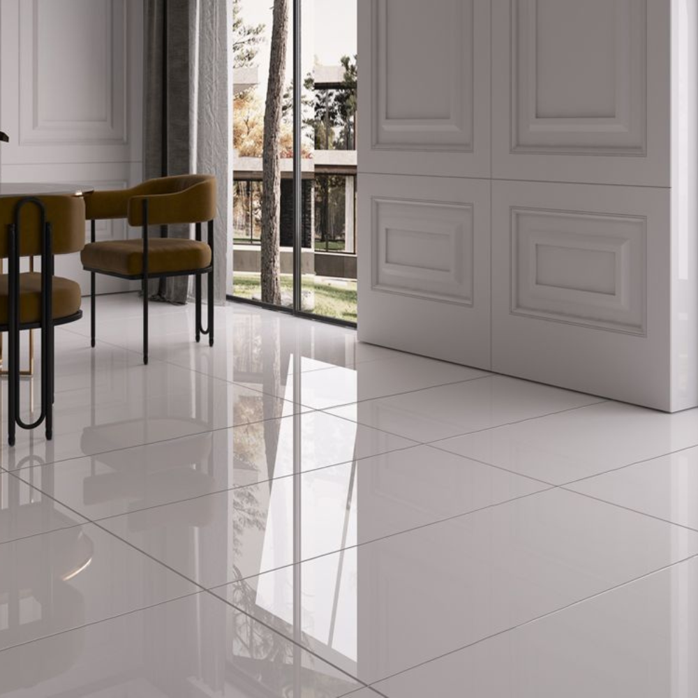  60x120cm Marjinal Beyaz  Hochglanz  7mm