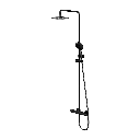 UNI Aufputz-Duschsystem mit Thermostat Schwarz matt (BLM) Y1244NBL