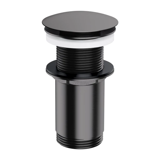Klick-Klack-Stopfen für Waschtische ohne Überlauf  Anthrazit gebürstet (AT) A716AT