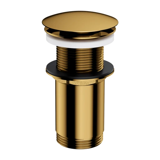 Klick-Klack-Stopfen für Waschtische ohne Überlauf Gold poliert (GL) A716GL