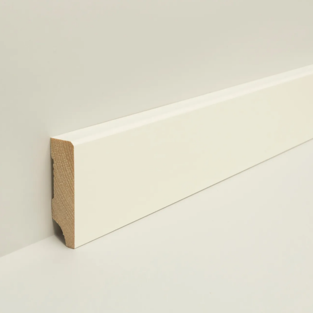 Sockelleiste Kiefer Weiß Lackiert WL10 18x58mm weiß FASE #612NEU (SB612)