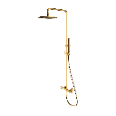 Y Aufputz-Duschsystem Gold gebürstetet (GLB) Y1244MGLB