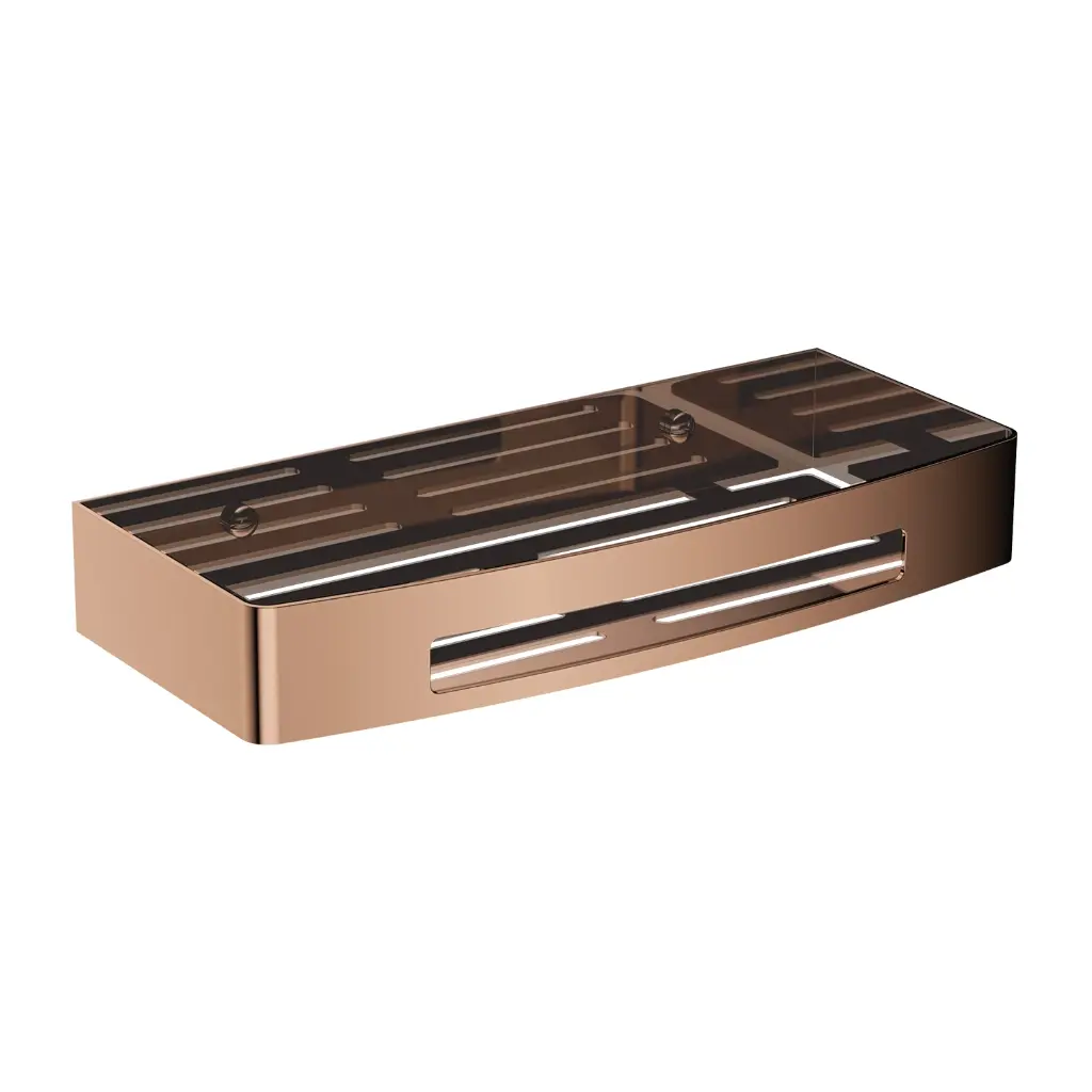 UNI Duschkorb, 30 x 5 x 13 cm Kupfer poliert (CP) UN10331CPB