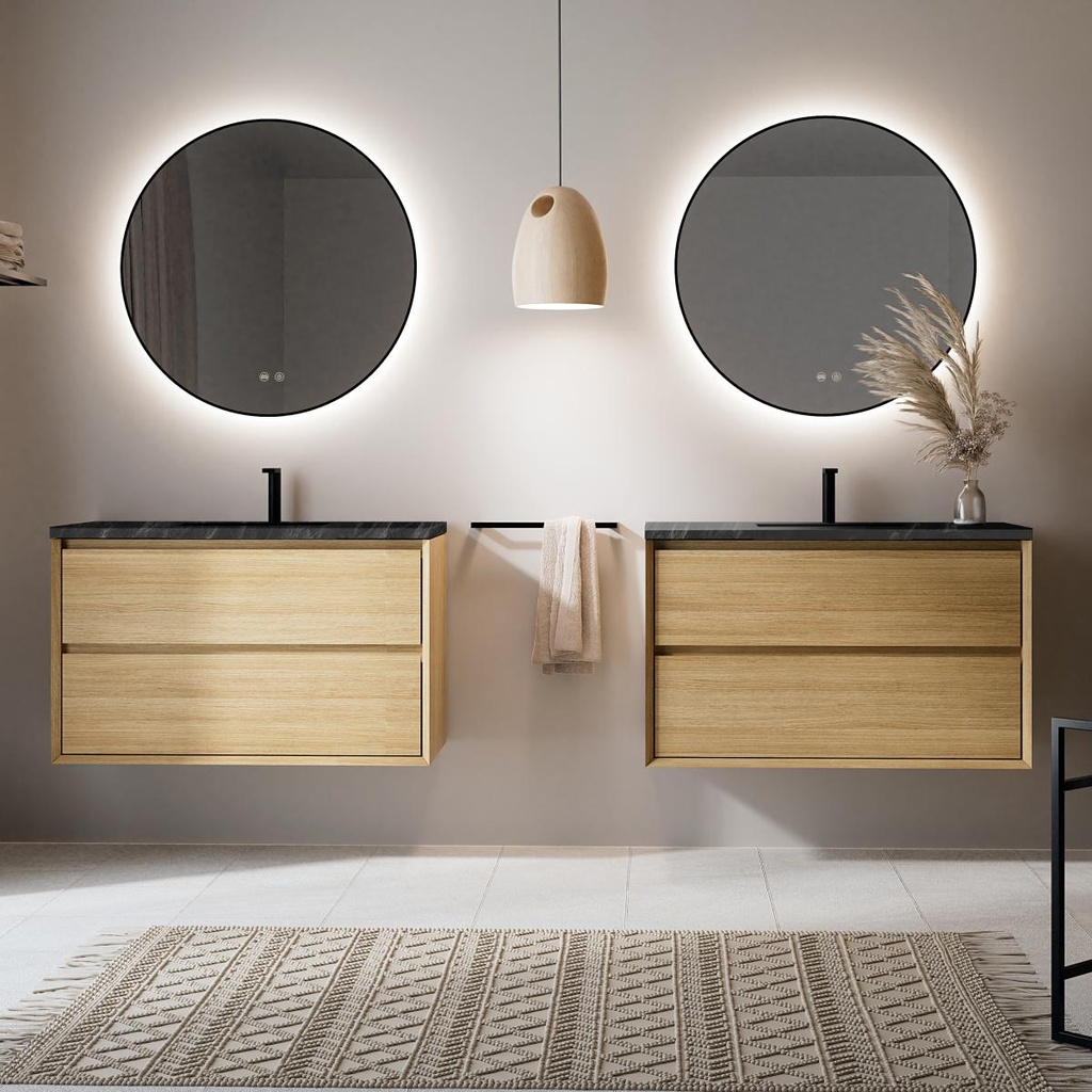 Möbelstück „Tablero Marino COOL“, 80 x 45 x 54 cm, 2 hängende Schubladen, Farbe: Mud CL.080.MUD