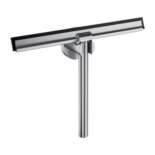 Uni Glaswischer mit Wandhalter Nickel gebürstet (NI) UN10910NI