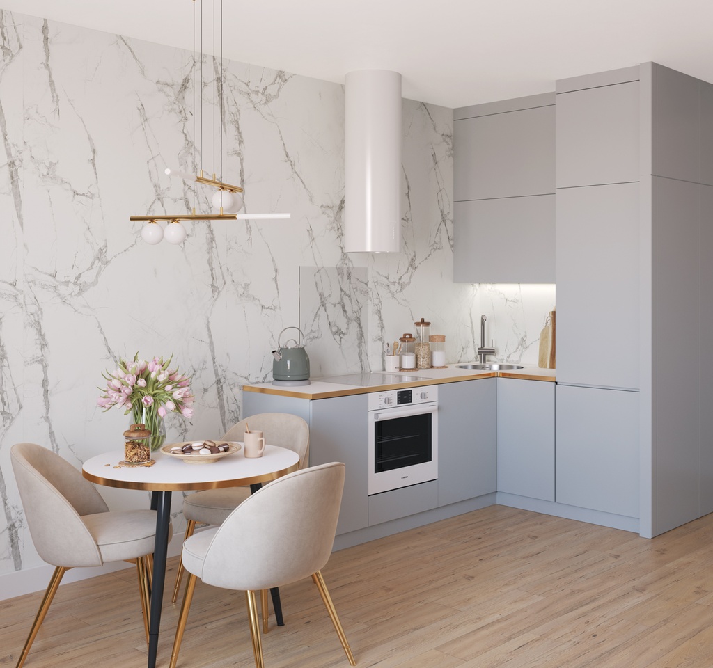 Vilo SPC Paneel 120x265 cm Matt Calacatta Snow 0,4 cm 