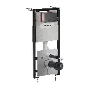 FLUSH SET STRONGFRAME Vorwandelement für Wand-WC + STEEL-R45 WC-Betätigungsplatte aus Edelstahl STFWC1R45-RGR