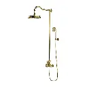 ARMANCE Aufputz-Duschsystem mit Thermostat Messing gebürstet (BSB) AM5244-6BSB
