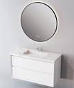 Integrierte Arbeitsplatte aus Feinsteinzeug von Lanic. Breite 101 cm. Storm White EL.101.C.W 