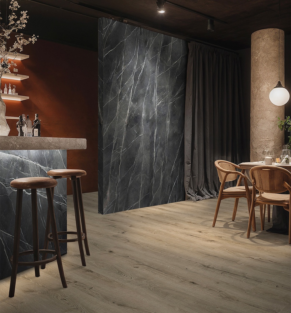  SPC Wandpaneel 120x280x0,37cm Ultra matt Calacatta Black