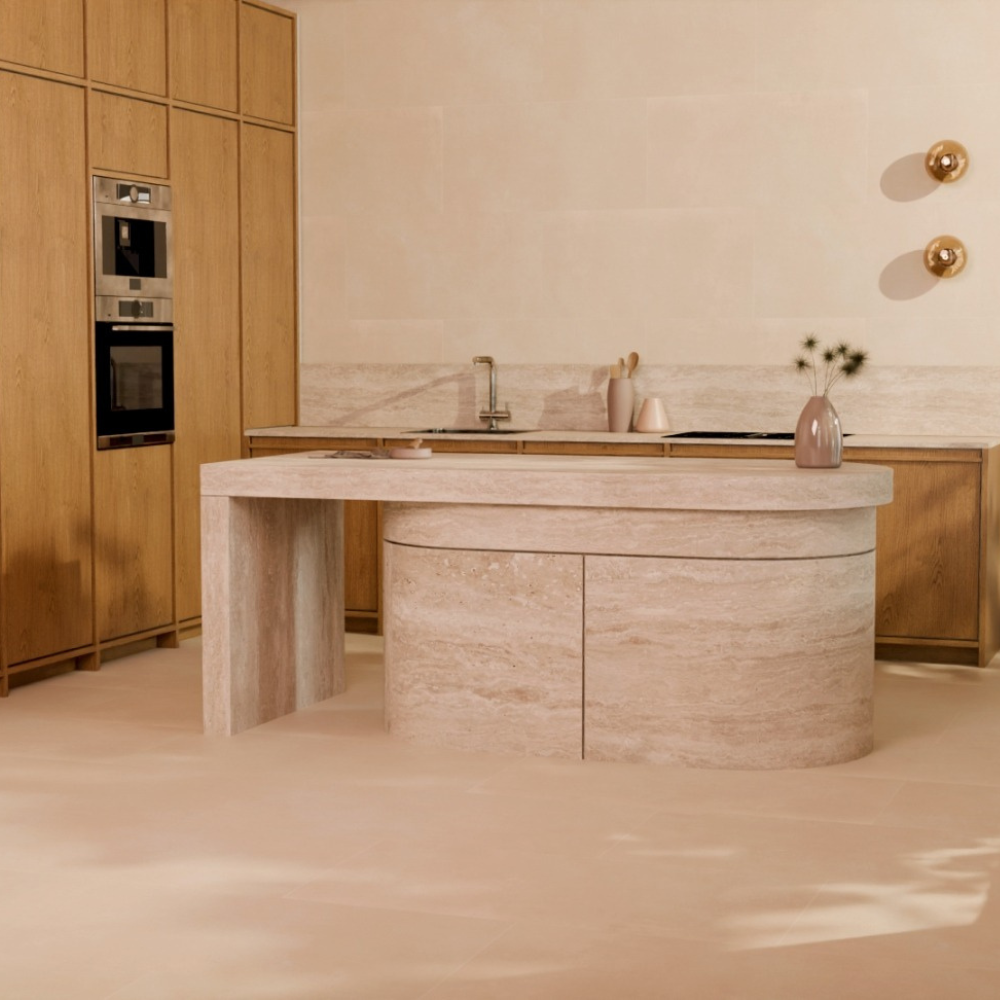 XXL Klick-Vinyl Limestone ohne sichtbare Fuge 7.0 x 600 x 1200mm (A16898)  