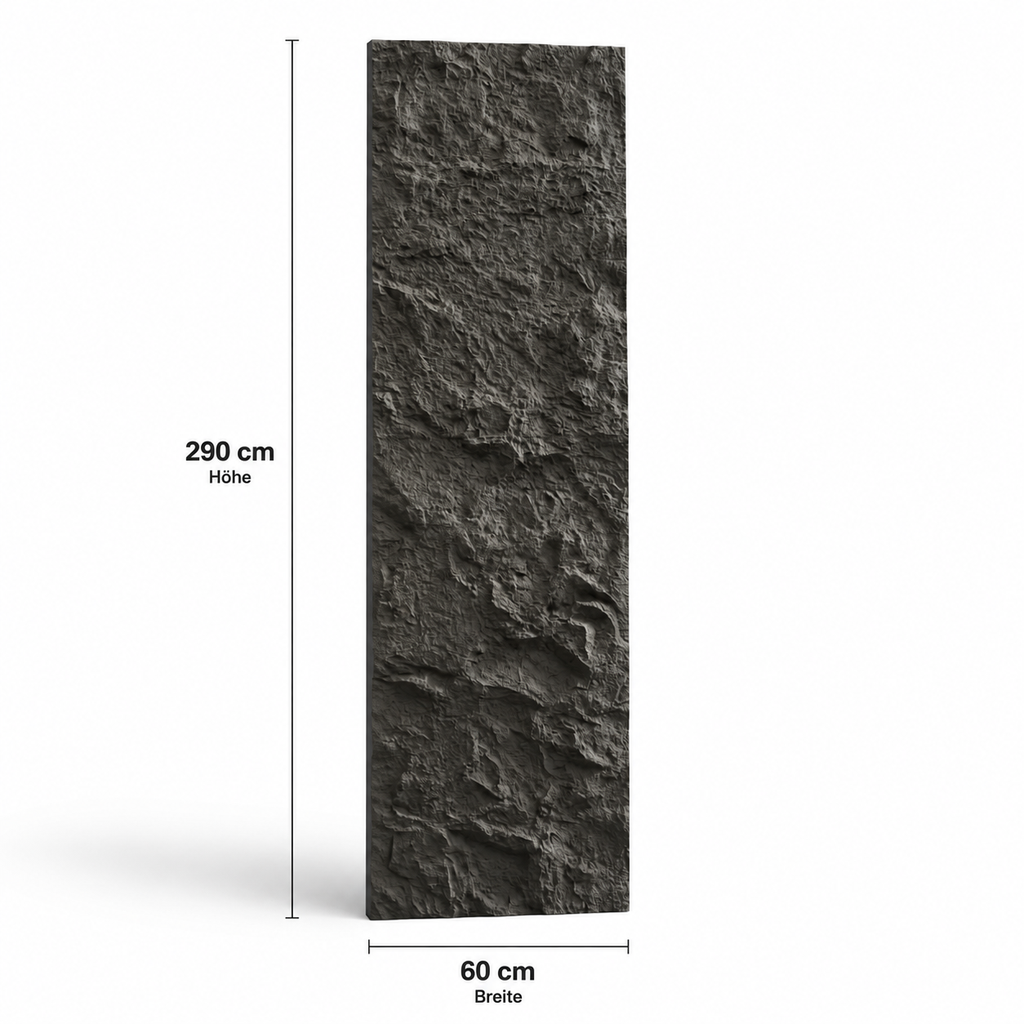 PU- Felsoptik Weltraum-Schwarz 60x290cm