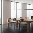 120x120cm Onyx Black  Hochglanz 9mm 