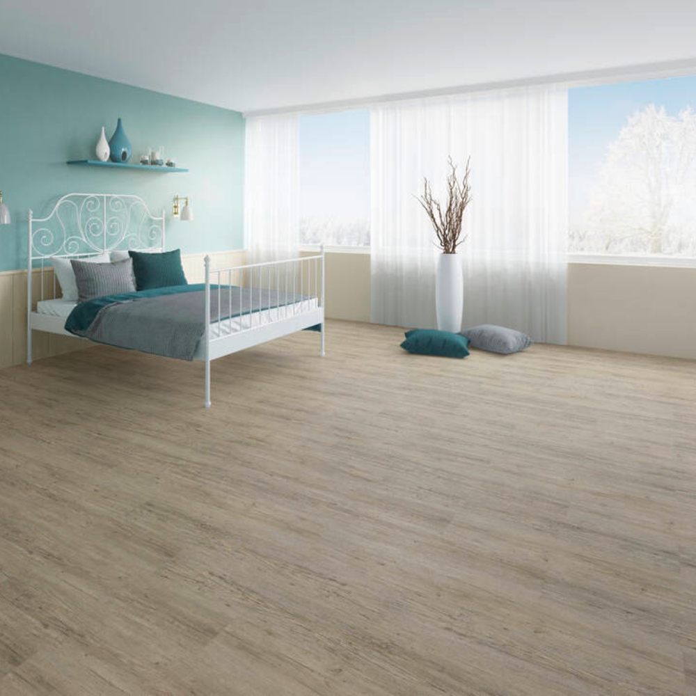 Design 834 Vinyl Click Grey Pine 17,81x124,46cm Rigid Board