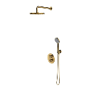 Y Unterputz-Duschsystem mit Thermostat Gold poliert (GL) SYSYT05GL 