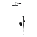 Y Unterputz-Duschsystem mit Thermostat Schwarz seidenmatt (BLH) SYSYT05BL