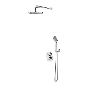 Y Unterputz-Duschsystem mit Thermostat Chrom poliert (CR) SYSYT01XCR