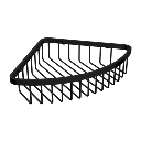 Uni Duschkorb Eck, 20 x 20 x 5 cm Schwarz matt (BLM) UN10330BL