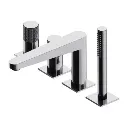 Contour 4-Loch-Badewannenarmatur Chrom poliert (CR) CT8032CR