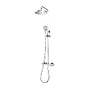 Y Aufputz-Duschsystem Chrom poliert (CR) SYSY10-N-6CR