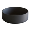 Aufsatz Waschbecken Schwarz 36cm Durchmesser LUR.N