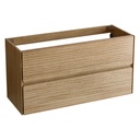 Möbelstück „Tablero Marino RANDOM“, 100 x 45 x 54 cm, 2 hängende Schubladen, Farbe: Mud RN100.M  