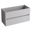Schrank ANCONA 60 x 45 x 54 cm. 2 hängende Schubladen, Weiß glänzend AN202.060.BB