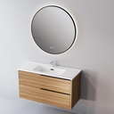 Eingebaute Keramik-Arbeitsplatte „Volterra“. Breite 61 cm. Hochglanzweiß EV.061.C 
